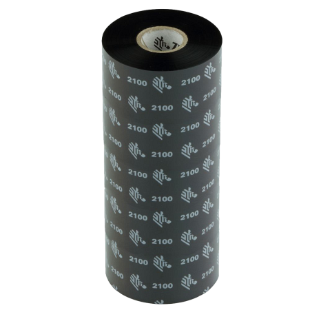 Красящая лента (Риббон) Zebra 2100 Wax (174mm x 450m, wax, втулка 1